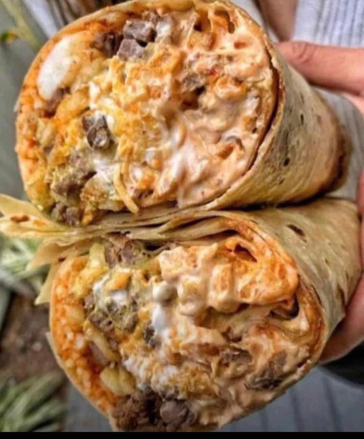 Beef shawarma double with extra filling