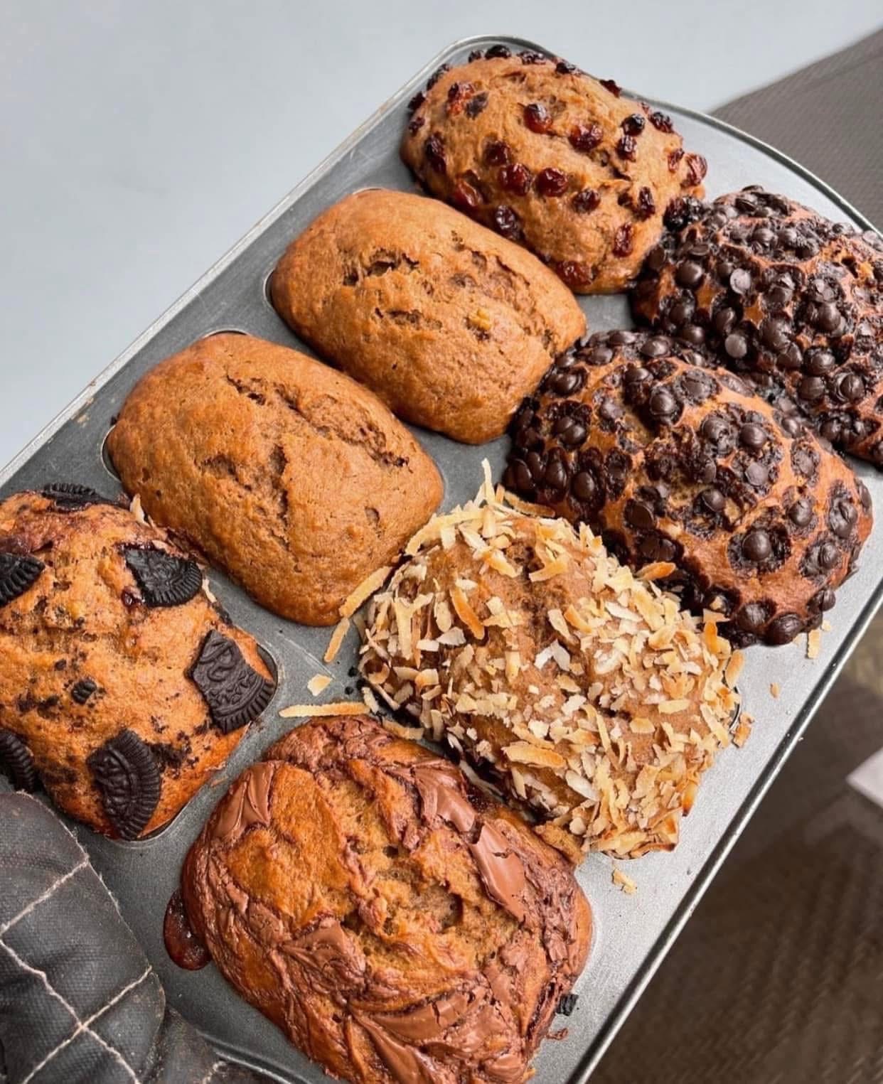 Mini banana bread