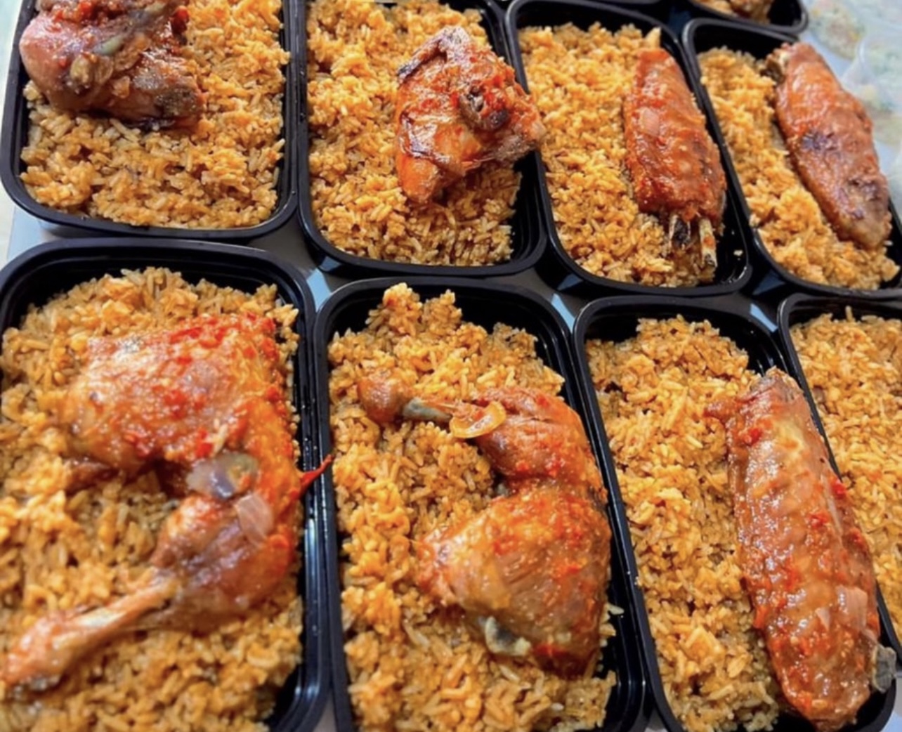 Smoky Jollof and chicken